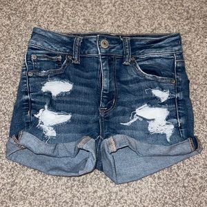 american eagle jean shorts size 0